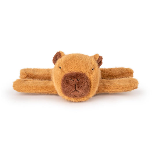 World capybara slap bracelet with soft plush design for kids and animal lovers